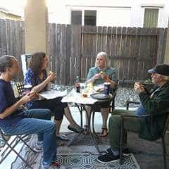 Randell-Heather-and-her-mom-and-his-dad-having-sandwiches